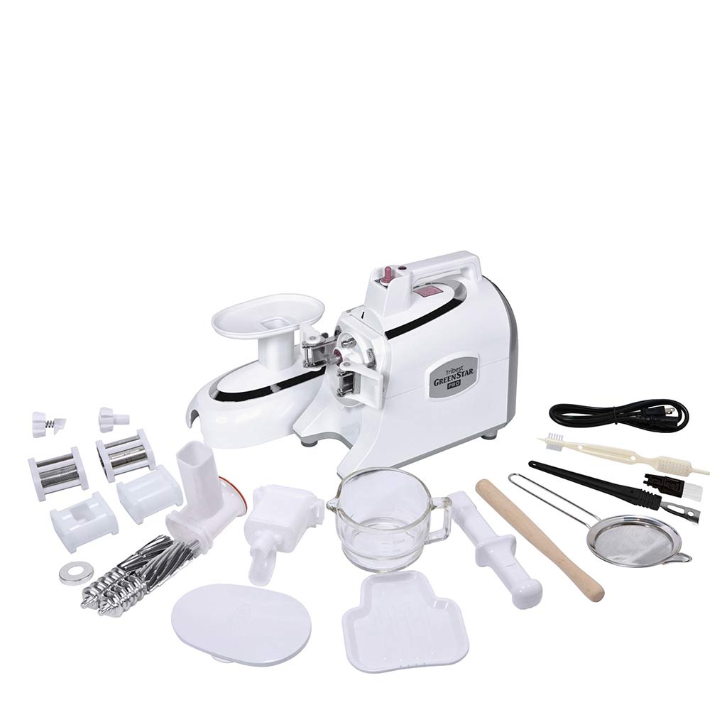 Greenstar Pro Twin Gear Commercial Slow Juicer White Inspired Health