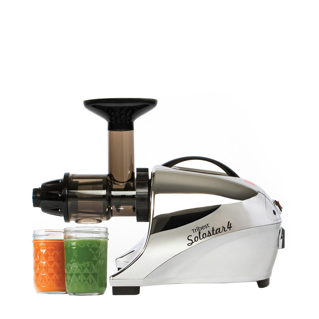 Tribest Solostar 4, Horizontal Slow Masticating Juicer Chrome