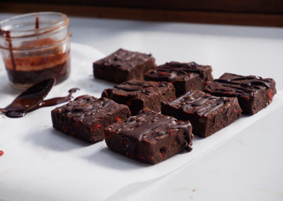 Gooey Carob Fudge Bars