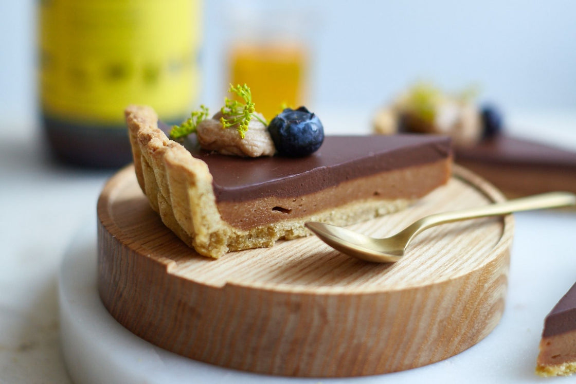 Hidden Greens Chocolate & Caramel Tart