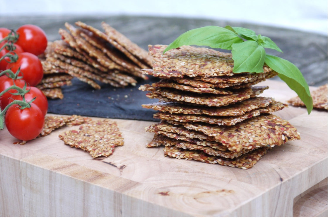 Italian Flaxseed Crackers