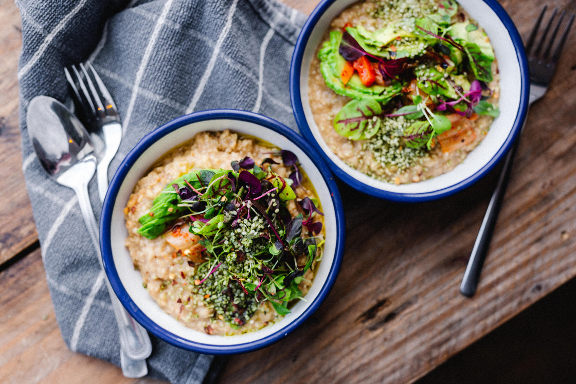 Miso Porridge with Udos Green Seeds