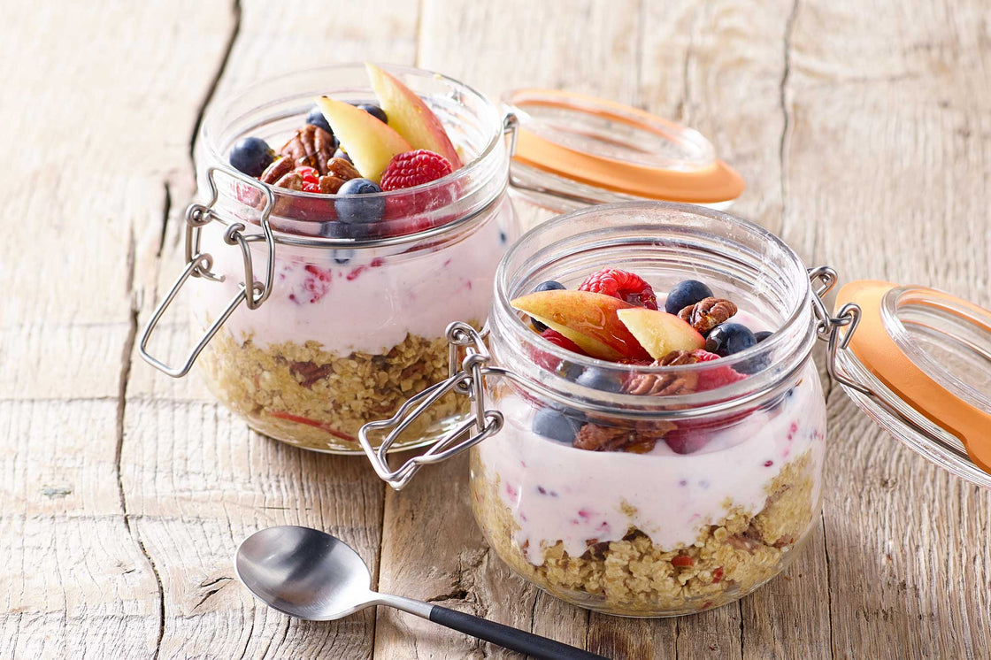 Apple And Raspberry Overnight Oats