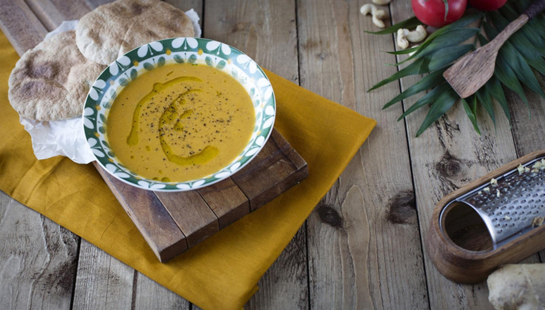 East African Sweet Potato, Ginger And Cashew Nut Soup Inspired Health