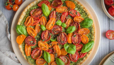 Kale & Slow Roasted Tomato Tart