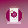 Cleanmarine Meno Min supplement packaging on a pink and purple gradient background