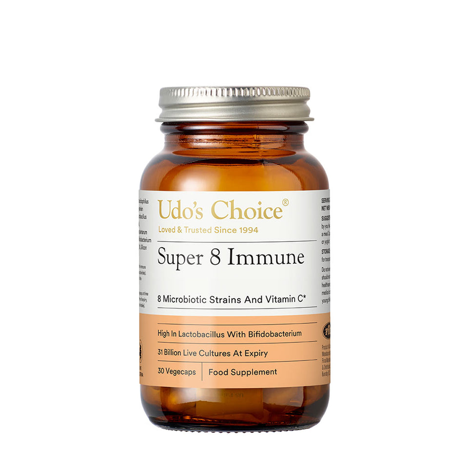 Jar of Super 8 Immune.