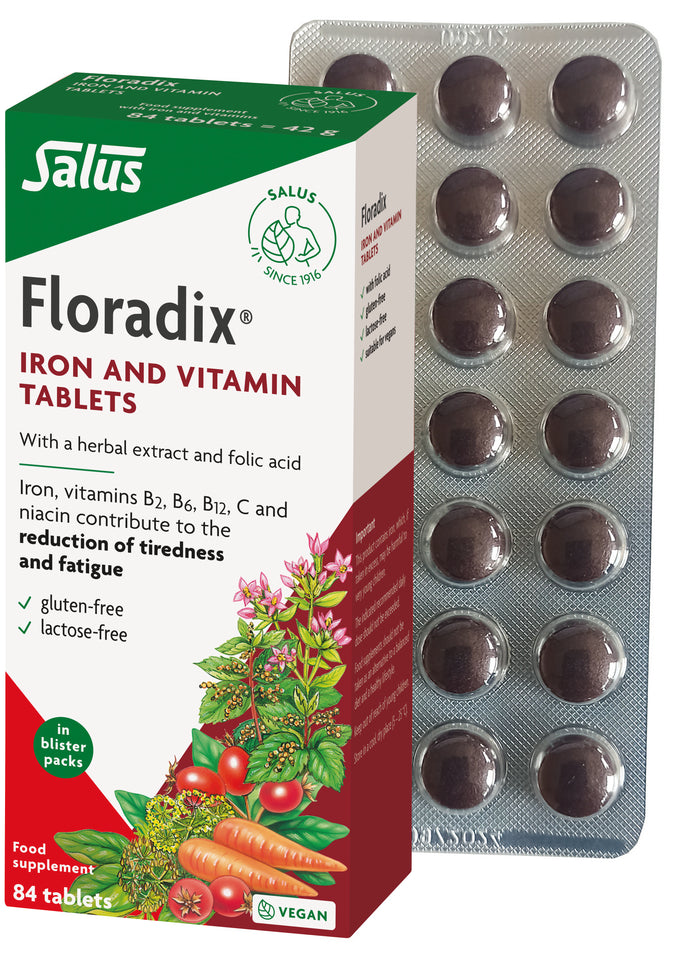 Floradix Vegan Iron and Vitamin Tablets