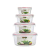Tribest GlasLife 4pc. Round Storage Containers